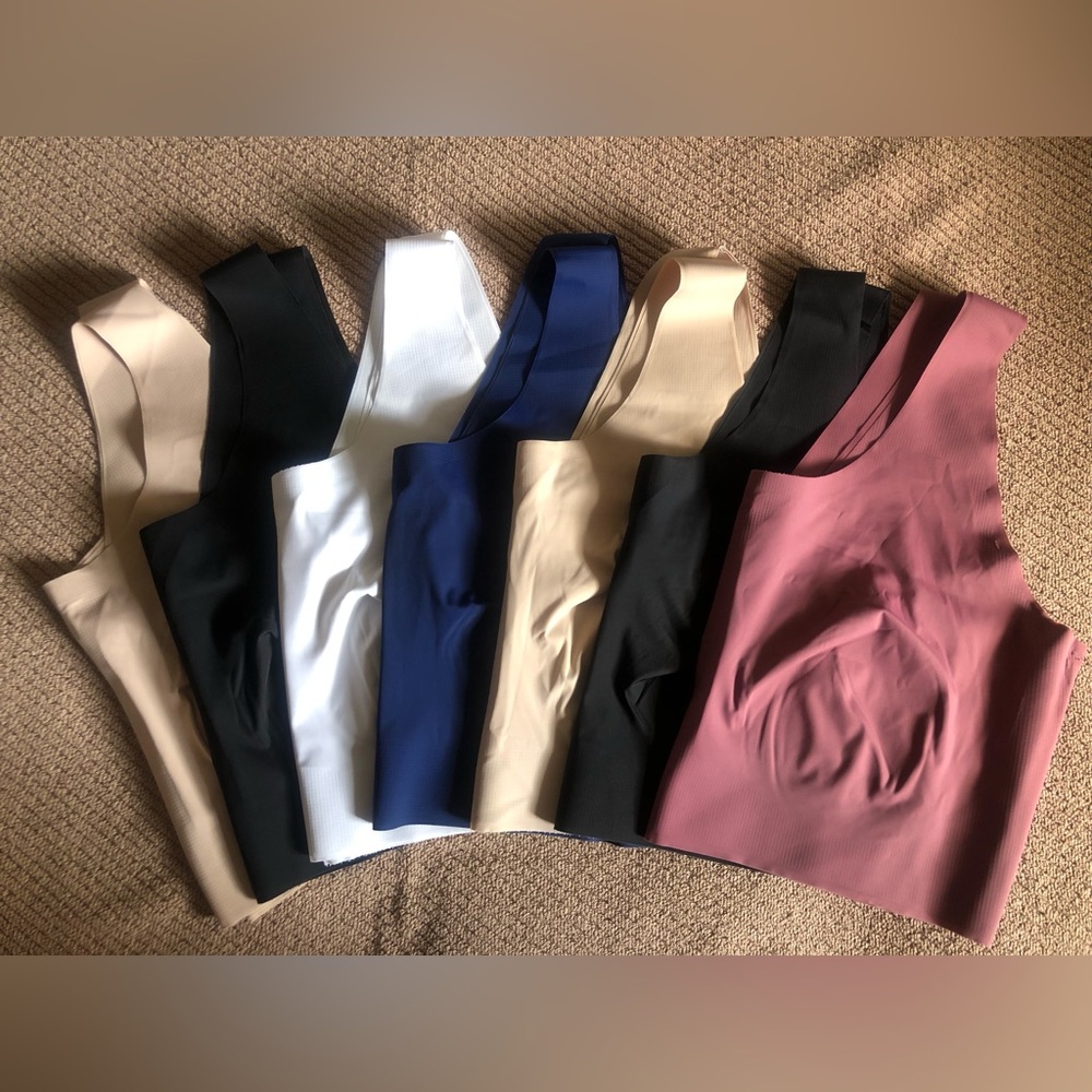 Seven (7) Bali Comfort Revolution Wireless Bras, DF3491, Plus Size 3XL, EUC